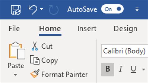 Autosave off office.